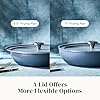 Redchef Ceramic Frying Pans, 4-Piece Non Stick Frying Pans 8 9.5 11, Nonstick Deep Saute Pan for All Stovetops 5.2Qt, 12, Fast Even Heating, Oven Safe