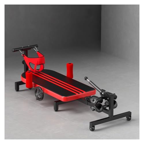 mesa de tracción Máquina De Descompresión Espinal Por Inversión Alternativa, Cama De Tracción Lumbar Ajustable, Banco Portátil Para Estiramientos De Espalda Con Ruedas