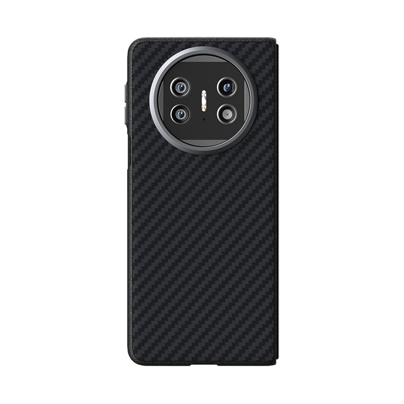 Étui pour Huawei Mate X3 à texture micro-gaufrée 6D et aimant - 2