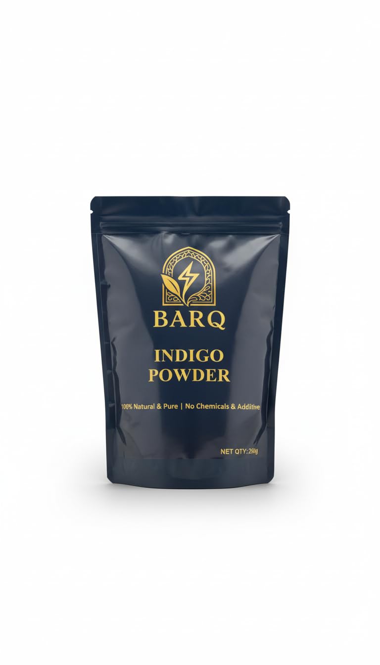 “BARQ Organics 100% Pure Indigo Powder for Natural Black Hair | Chemical-Free Herbal Hair Color | Indigofera Tinctoria Leafs Powder for Grey Coverage & Soft, Shiny Hair – 250g”-image-12