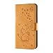 Produktbild Huawei P30 Pro Hülle Handyhülle Flipcase Kompatible mit Huawei P30 Pro Tasche Schöner Elefant Handytasche Geldklammern Schutzhülle Magnet Kartenfach Ständer Anti-Fall Kunstleder Hardcover Etui Gelb