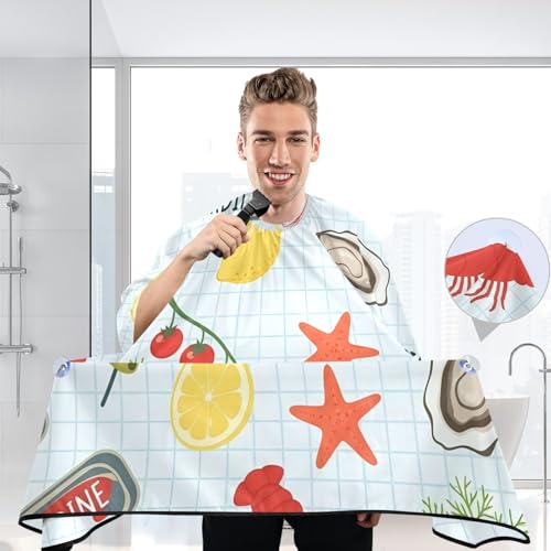 Capa de barbería impermeable para hombres miniatura 6