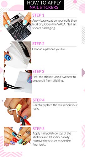 Vaga 347Pcs Nail Decals French Manicure Strips Professional Nail Art Stencils White Guides Stickers/Nail Polish Strips French Tips In 13 Different Shapes For Nails Designs And Patterns Application #TOP3