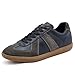 PEILEG Men's Wide Version Lightweight Comfortable Casual Skateboard Shoes, Fashionable Multifunctional Anti Slip Walking, Outdoor Jogging, Casual Dancing and Park Walks for Use Black Khaki