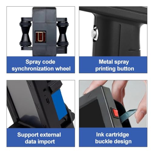 Imprimante à main jet d'encre 12.7mm pour code QR et date de lot - 4