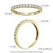 Imagen de Anillo de bodas de oro blanco de 14 k con diamantes de corte milgrain de 1