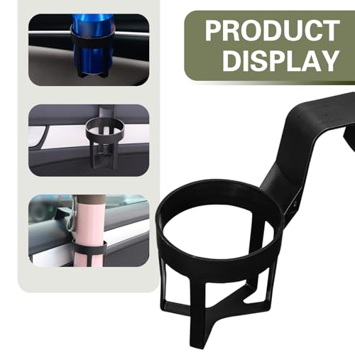 Portavasos para autos 2 pcs negro 2.8x5.5 pulg miniatura 6