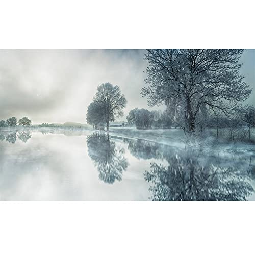 Kits Complète Peinture Diamant Arbre à Neige 40x80cm Cadeau Créatif