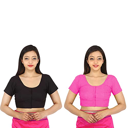 Image of Namita Women's Rubia Cotton Solid Half Sleeve Blouse