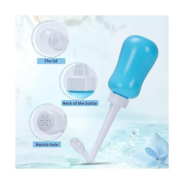 Tragbares Reise-Bidet, 360 ml, Handheld-Reinigung nach der Geburt, für Outdoor, Camping, Reisen, Fahrer, persönliche Hygiene – mit Aufbewahrungstasche – Bild 4