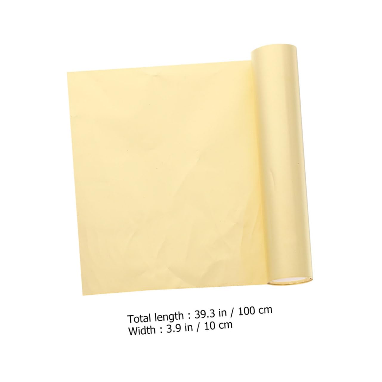 SOLUSTRE Crafts Brass Roll 1 Roll High Hardness Brass Foil Sheet Metal Sheets for Diy Projects