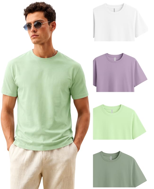 Image of Sleepynuts Men's Everyday Wear Crew Neck Regular Fit T-Shirt | Half Sleeve Solid Plain Casual T-Shirt for Men | Soft Breathable Fabric |