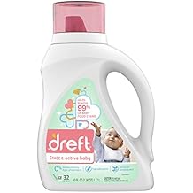 Dreft Stage 2 Active Baby Liquid Laundry Detergent, 32 Loads 46 fl oz Packaging May Vary
