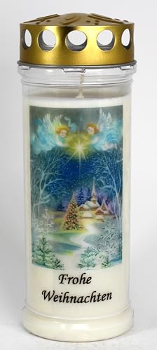 Kerzen Junglas - Grabkerze Weihnachten mit 7 Tagen Brenndauer, (3840),...