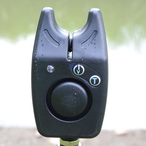 Alarma de picadura de pesca nocturna con receptor de campana y sensor visual 4