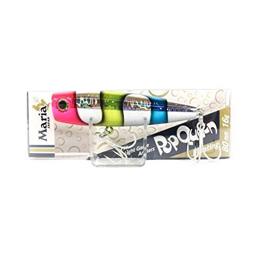 YAMASHITA Pop Queen 80 mm popper 16 g flottant à forte résonance de surface