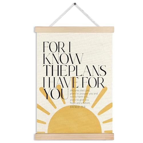 MKIJUHB Boho Sun Christian Jeremiah 29:11 Wall Art Decor, For