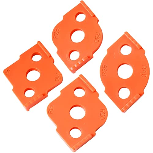 4 Pezzi Raggio Jig Router Templates, Abs Sagoma Per Arco Ad Angolo Tondo, Radius Quick Jig Per La Lavorazione Del Legno, Angoli Arrotondati Bit R5 R10