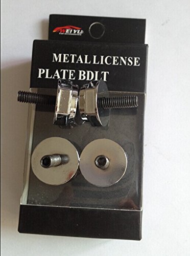 D&R 4 Pcs Separate Chrome License Plate Frame Bolt Screws For Buick #TOP5