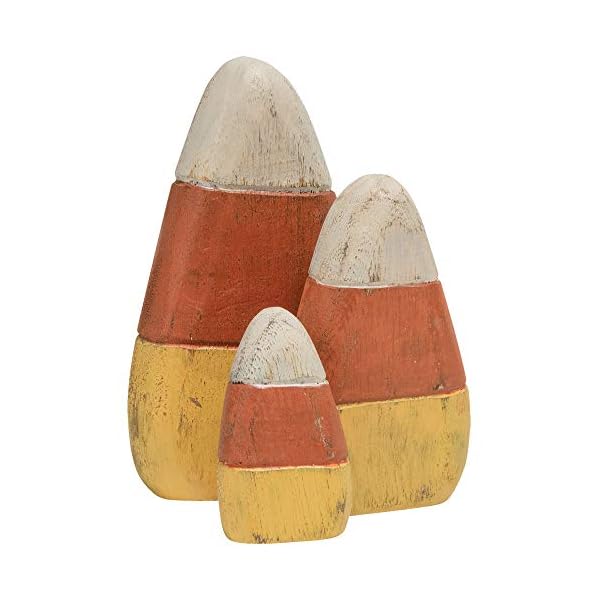 CWI Gifts Wooden Candy Corn Shelf Sitters 3/Set, Multi