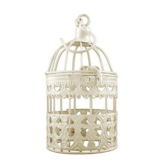 Deko metal pájaro jaula Antiguo Blanco P de 328 Talla S