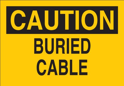 Panneau de danger électrique câble enterré pour éviter les accidents de chantier