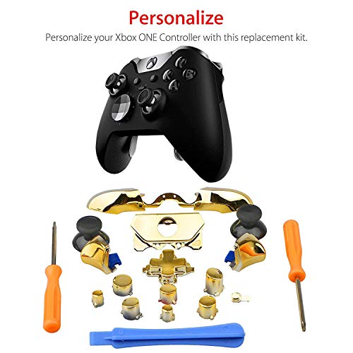 Image of Replacement Parts Repair Full Set ABXY Dpad Triggers Buttons Kits Controller Mod L1 R1 L2 R2 for XboxOne Elite XboxOne Elite (Gold)