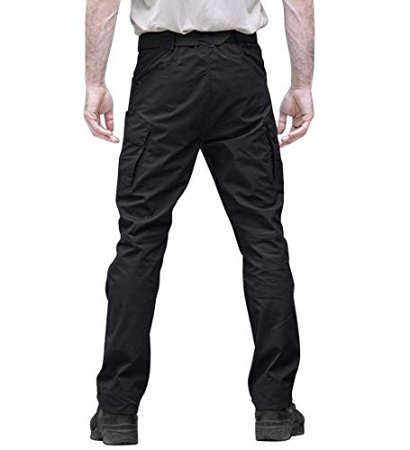Les umes Mens Outdoor Cargo Work Trousers Ripstop Military Tactical Combat Pants Camping Hiking Trousers - Image 3