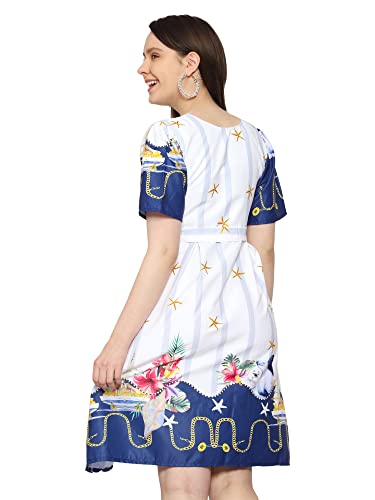 Image of Avlin Stylish One Piece Dress with Belt