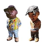 YJZZ ivrsn Legend-Commemorative Resin Ornaments, Peculiar and Interesting Rap Music Star Resin Statue?Unique Hip Hop Collectible Statues & Gifts (B), White