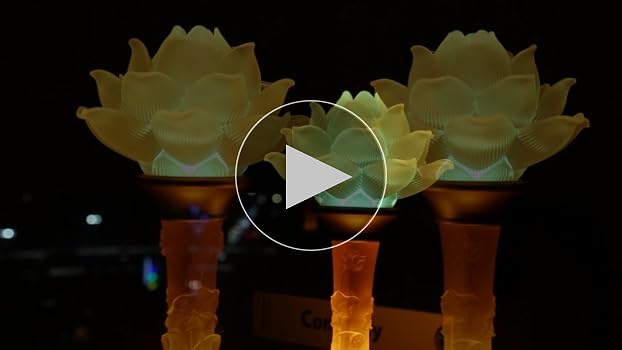 Lotus Petal 4枚セット 10inch 1 Pair-7 Color LED Lotus Flower Lamp - Petal Lotus