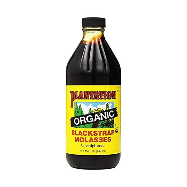 Plantation Organic Blackstrap Molasses, 15 oz Bottle (Unsulphured) Gourmetian
