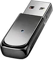 Adaptador Bluetooth USB para Som Automotivo – Receptor de Áudio Sem Fio Tipo Pendrive, Chamadas Hands-Free e Música, Plug & Play Universal para Carro, PC e Caixas de Som