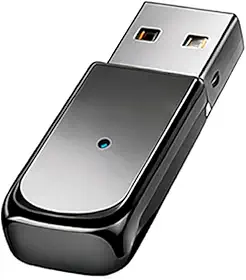 Adaptador Bluetooth USB para Som Automotivo – Receptor de Áudio Sem Fio Tipo Pendrive, Chamadas Hands-Free e Música, Plug & Play Universal para Carro, PC e Caixas de Som