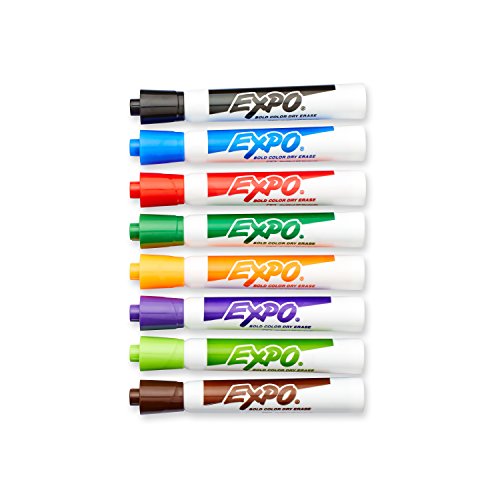 EXPO Original Dry Erase Markers, Chisel Tip, Assorted Colors, 8-Count
