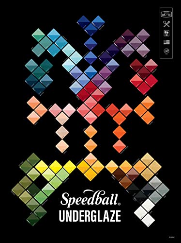 Speedball Underglaze 12-Color Underglaze Set, Sampler Pack, 2 Ounce Jars #TOP3