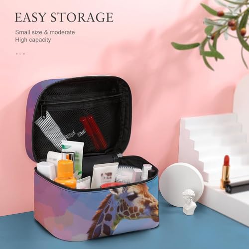 Bolsa de maquillaje impermeable y portátil con compartimentos organizadores 6