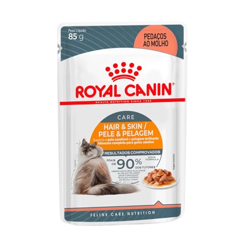 Ração Pelo & Pele Gravy Úmida para Gatos Royal Canin 85g