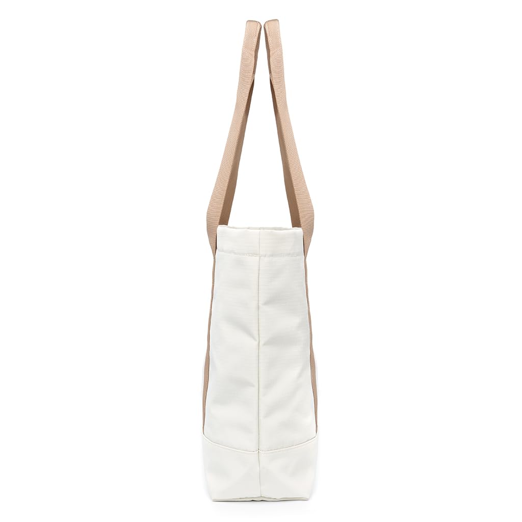 Lefrik - Bolso con cremallera- Strata Tote Bag - Diseño Urbano Minimalista - Para Portatiles de hasta 15,6" (Chalk Ripstop)
