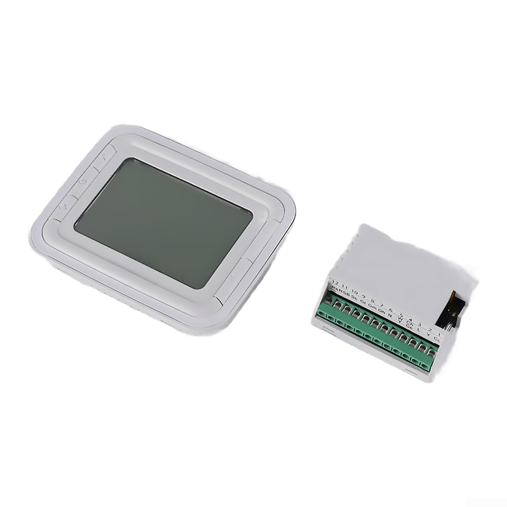 Termostato programmabile con display LCD per termosifone, controllo valvola AC220V, verde