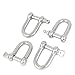 Aexit Ships Vessels Chain & Rope Fittings Connecting Link Wire Rope Bow Shackle 8mm Wire Rope Clips Thread 4pcs