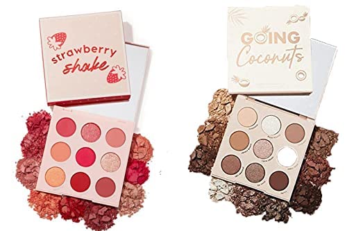 S.F.R Pressed Pigment 9 Multi color Palette (Glitter, Shimmer, Matte) 9 g (Peach-Brown)