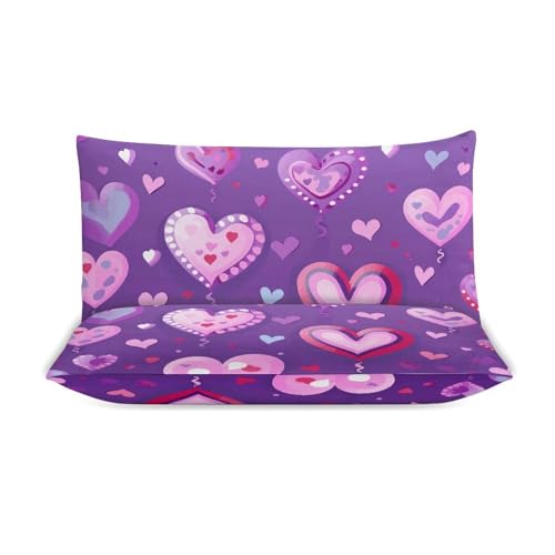 Parure de lit grand lit violette haut de gamme en microfibre fine ultra-confortable - 4