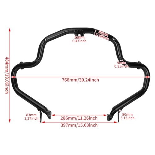 Pare carters Harley Touring évite dégâts chute barre sécurité - 6
