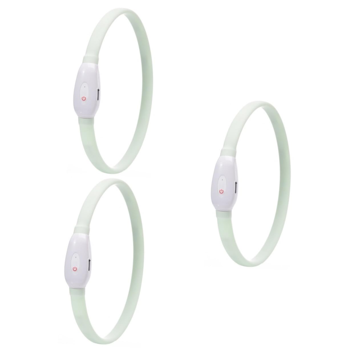 Toddmomy 3ensembles Collier LED pour Chien Rechargeable Collier Lumineux Ajustable USB Sécurité pour Animaux De Compagnie