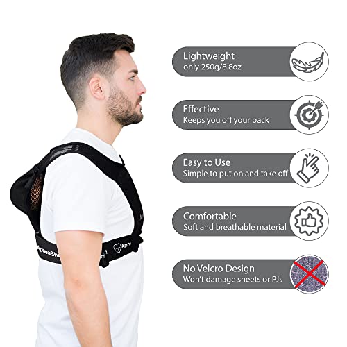 Apneashield - Sleep Position Trainer For Sleeping On Your Side | Snore Stopper | Anti Snoring Solution | Lightweight, Comfortable, Effective In Reducing Supine Sleep Time #TOP26