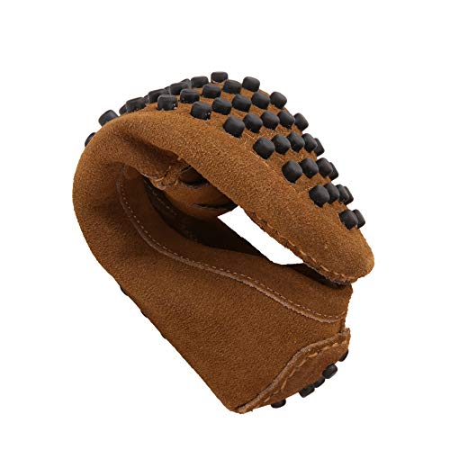 JIONS Men's Driving Penny Loafers Suede Driver Moccasins Slip On Flats Boat Dress Shoes Slip-ons A- Khaki 7.5 D(M) US/EU 40 - Thumbnail 4