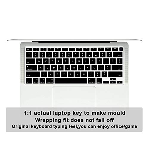 Protector de teclado para MacBook Air de 13 pulgadas, cubierta de silicona suave lavable 4