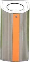Outdoor Garbage Can Commercial Household with Lid Trash Can Stainless Steel Outdoor Small Rubbish Bin