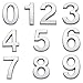 Numéros de maison autocollants pour boîte aux lettres, numéro de porte de 0 à 9, pour appartement, chambre, bureau (4,3 cm)